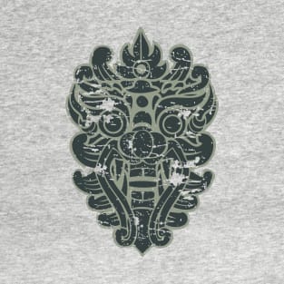 Aztec mask face #4: Barong, Balinese mask / The Beach movie T-Shirt